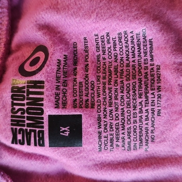 Black History Month Drawstring Joggers Size 4X - Picture 3 of 4